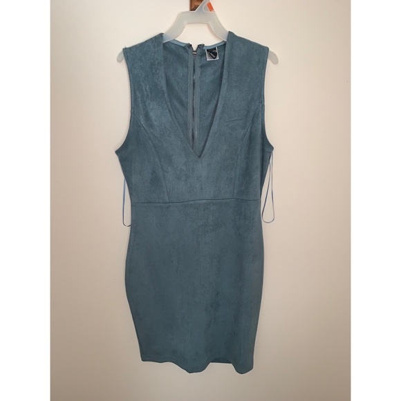 Size Medium Dusty Teal Dress - Picture 1 of 2